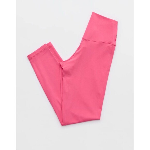 Aerie offline high rise Cross Over Legging Size Small Pink - Picture 3 of 9
